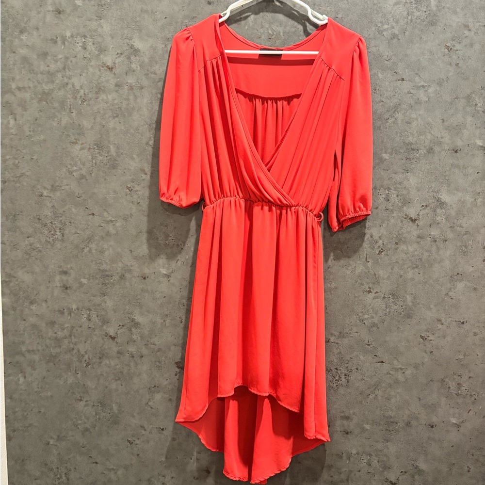Elegant Red Women's Dress (belt missing)